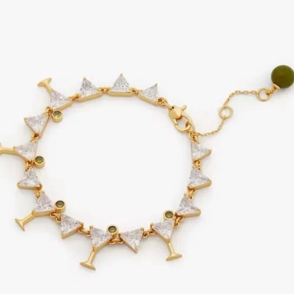 $178 Kate Spade Shaken Or Stirred Martini Tennis Bracelet - Picture 5 of 5